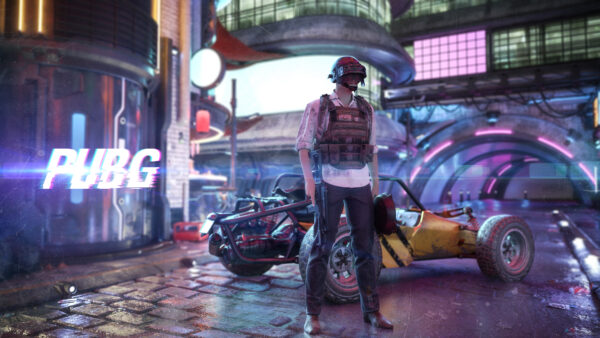 Wallpaper PUBG, Cyberpunk