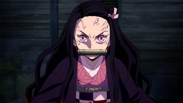 Wallpaper Desktop, Background, Nezuko, With, Kamado, Demon, Slayer, Anime, Black