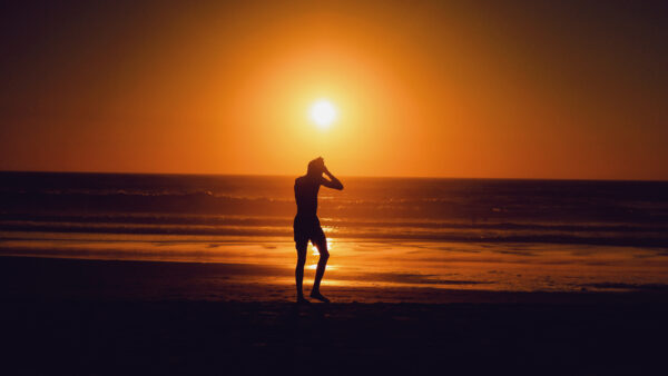 Wallpaper Beach, Silhouette