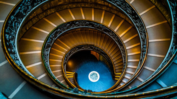 Wallpaper Staircase, Spiral, Vatican