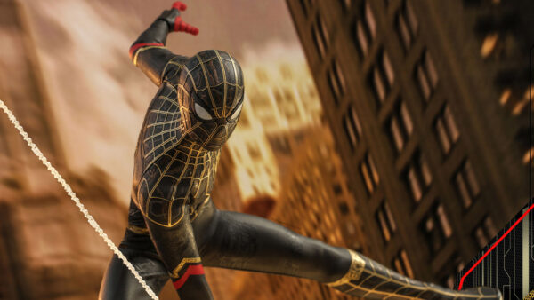 Wallpaper Art, Home, Gold, Way, And, Spider, Suit, Black, Concept, Man