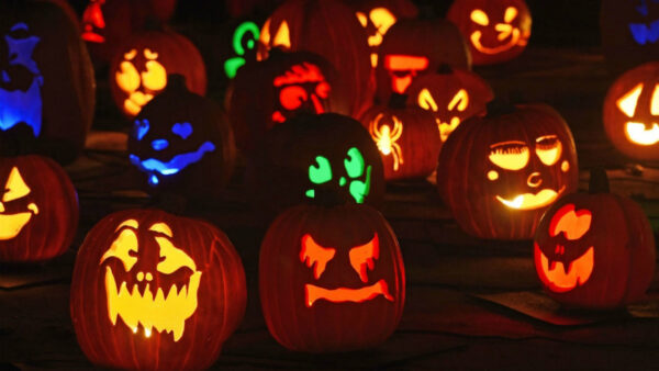 Wallpaper Desktop, Halloween, Pumpkins, Light, Jack, Lanterns