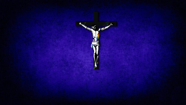 Wallpaper With, And, Jesus, Blue, Black, Cross, Background, Christ, Desktop