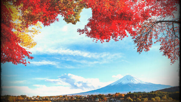 Wallpaper Japanese, Mountain, View, Landscape