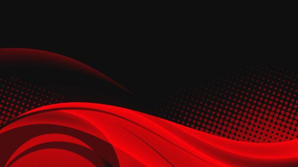Wallpaper Wavy, Black, Lines, Dots, Background, Red