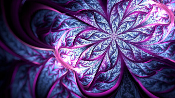 Wallpaper Desktop, Abstract, Purple, Flower, Ash, Trippy