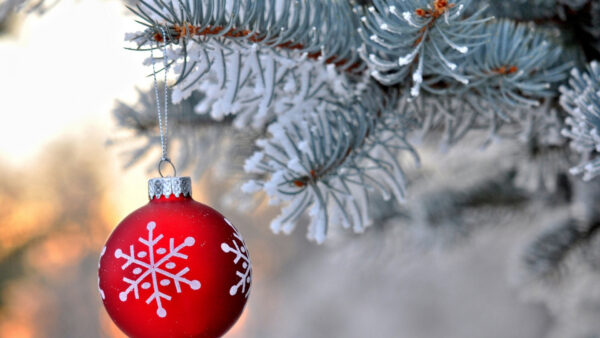 Wallpaper Desktop, Christmas, Bauble, Snowflake, Decoration