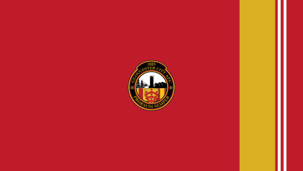 Wallpaper Logo, City, Lines, Red, Emblem, Background, Gloucester, A.F.C, Soccer, Yellow