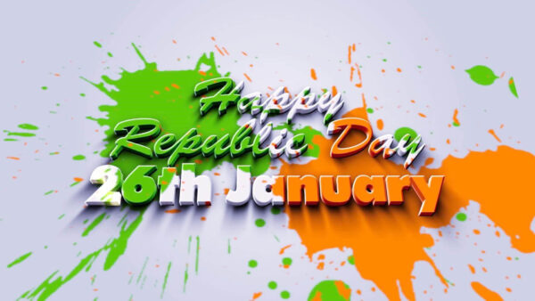 Wallpaper Colorful, Happy, Republic, Day, Words, January