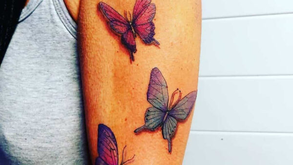 Wallpaper Colorful, Butterfly, Tattoo, Tattoos