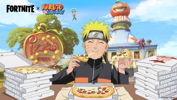 Wallpaper Fortnite, Pizza, Skin, Uzumaki, Eating, Naruto