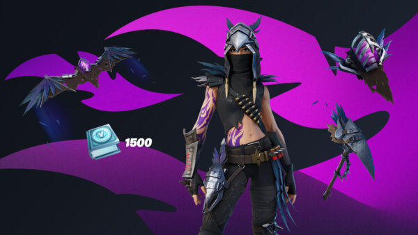 Wallpaper Skin, Wing, Background, Fortnite, Witching, Black, Purple