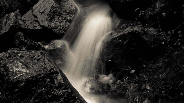 Wallpaper Nature, Stones, Stream, White, Black, Water, And, Image