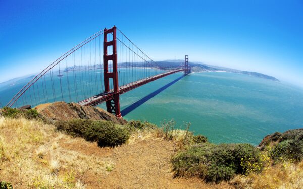 Wallpaper 1080p, Gate, Golden, Bridge