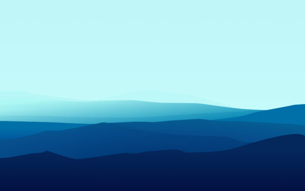 Wallpaper Mountains, Minimal, Blue