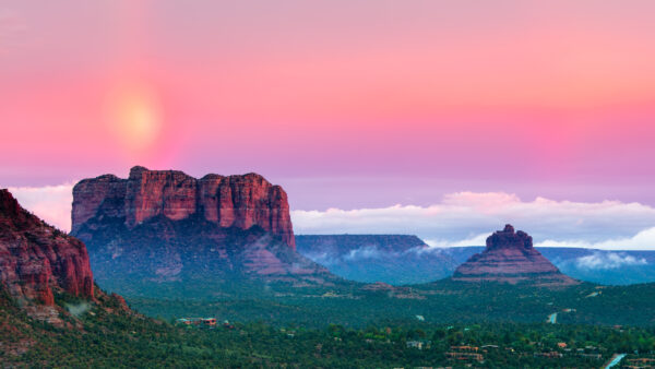 Wallpaper Mountains, Sunset, Landscape