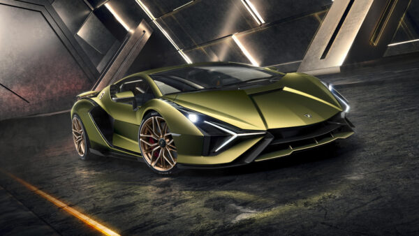 Wallpaper Sian, 2019, Lamborghini