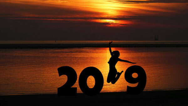 Wallpaper Happy, 2019, Year, New