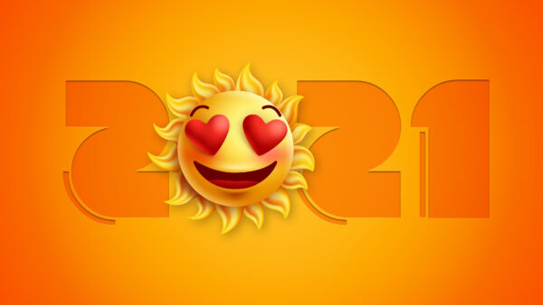 Wallpaper Year, Emoji, New, With, 2021, Happy, Image