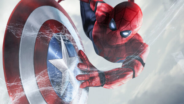 Wallpaper America, Captain, Civil, Spider-man, War