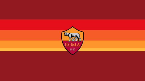 Wallpaper Soccer, Emblem, Lines, Logo, Roma, Crest, Symbol, A.S,, Yellow, Orange, Red