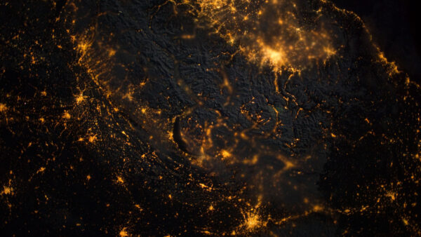 Wallpaper Planet, Yellow, Surface, Galaxy, Mobile, Black, Space, Desktop, Earth, Glow