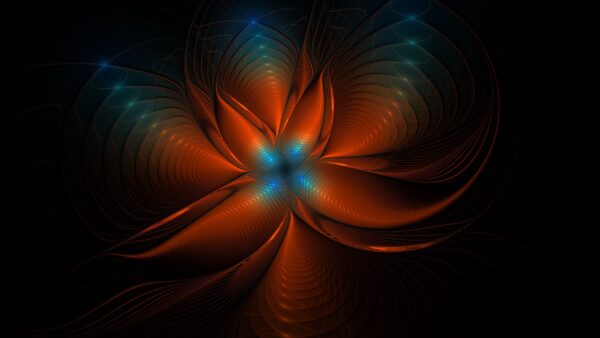 Wallpaper Glow, Abstraction, Trippy, Brown, Fractal, Blue