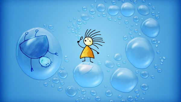 Wallpaper Animated, Cartoon, Bubbles, Water, With