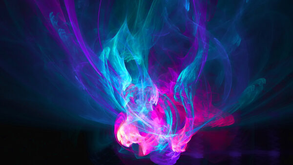 Wallpaper Abstract, Abstraction, Formless, Fire, Variegated, Smoke