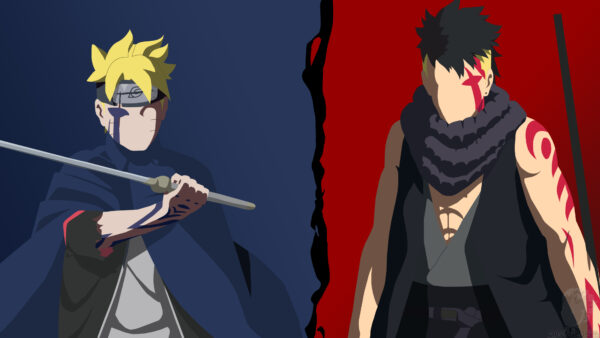 Wallpaper Background, Uzumaki, Red, Blue, Kawaki, Boruto