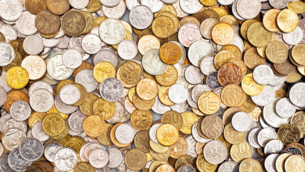 Wallpaper Coins, Silver, Gold, Currency, Money