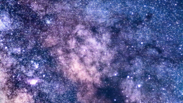 Wallpaper Bright, Radiance, Way, Milky, Sky, Pink, Space, Blue, Starry