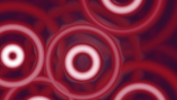 Wallpaper Red, Trippy, Desktop, White, Rings, Art