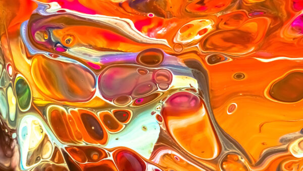 Wallpaper Abstraction, Liquid, Desktop, Bubbles, Stains, Mobile, Colorful, Abstract
