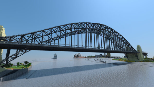 Wallpaper Sydney, Architecture, Bridge, Minecraft
