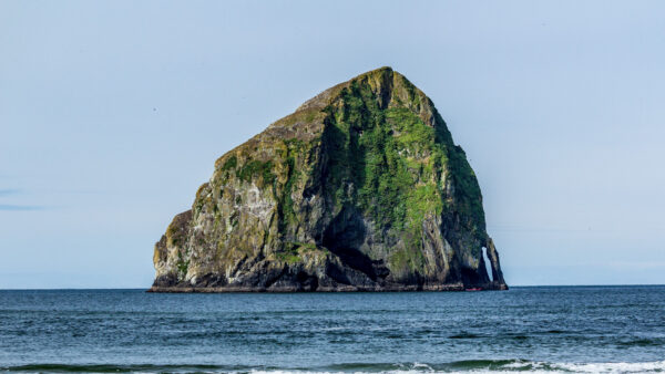 Wallpaper Waves, Mobile, Sky, Desktop, Landscape, Blue, Background, Greenery, Rock, Ocean, Nature, View, Sea, The, Middle