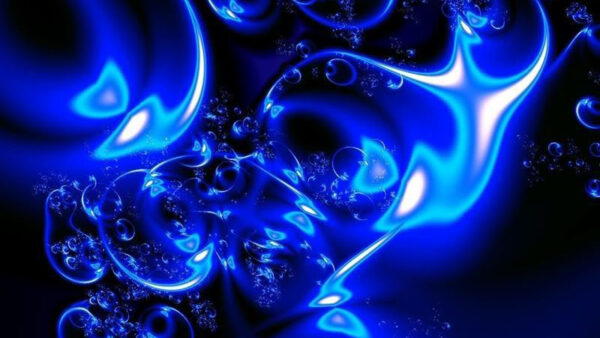 Wallpaper Water, Bubbles, Neon, Transparent, Blue