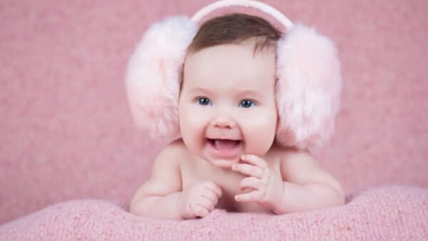 Wallpaper Child, Cloth, Baby, Woolen, Cute, Knitted, Smiling, Lying, Down