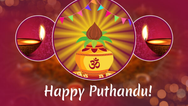 Wallpaper Lamp, Greeting, Tamil, Card, Puthandu, New, Year, Happy, Colorful