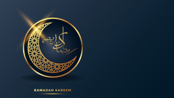 Wallpaper Light, Blue, Glare, Kareem, Background, Ramadan, Half, Moon