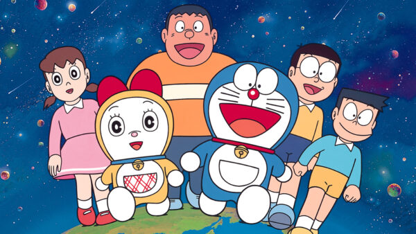 Wallpaper Planets, Stars, And, Doraemon, Background, With, Desktop, Friends