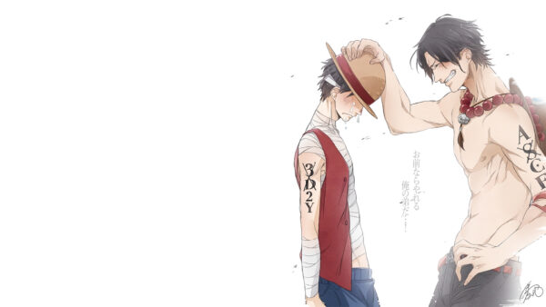 Wallpaper Piece, Portgas, Anime, Luffy’s, Hands, One, Ace, Desktop, Holding, Hat