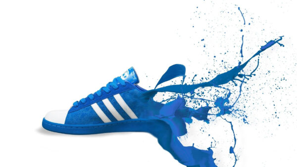 Wallpaper Background, Blue, Water, Splash, Nike, Shoe, With, White, Desktop