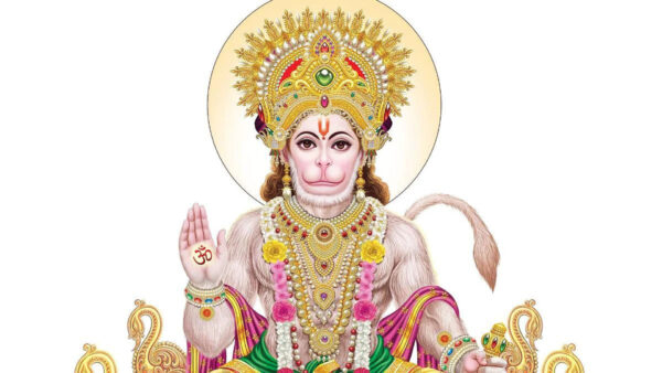 Wallpaper God, Background, White, Hanuman