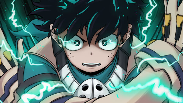 Wallpaper Midoriya, Hero, Blue, Eyes, Izuku, Academia