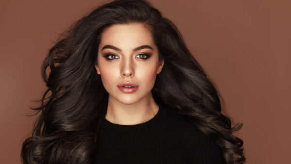 Wallpaper Girls, Hair, Black, Girl, Long, Standing, Wearing, Brown, Background, Dress, Model