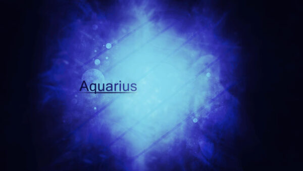 Wallpaper Word, Aquarius, Background, Blue