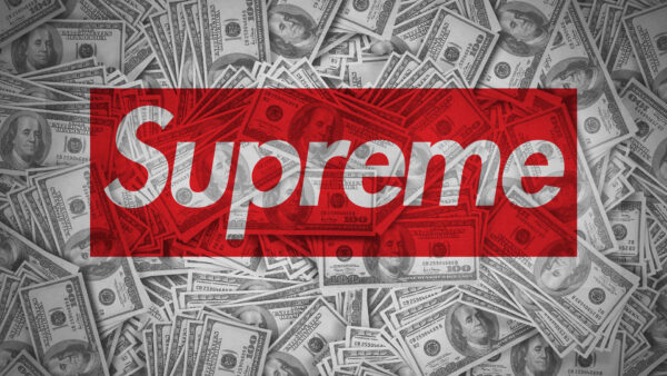 Wallpaper Currency, Supreme, Logo, Background