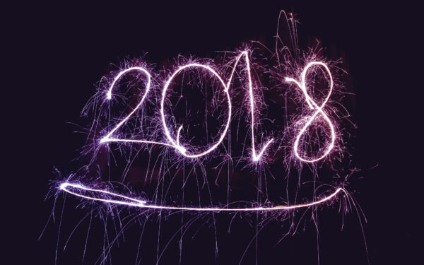 Wallpaper 2018, New, Fireworks, Year