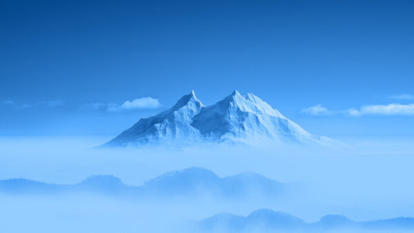 Wallpaper Peak, Mountains, Winter